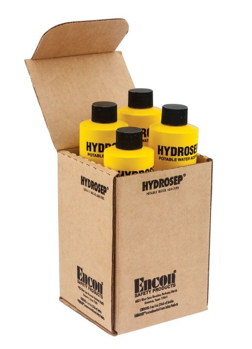 4PK Hydrosep® by Encon – Water Treatment Preservative for Safety Showers & Eyewash Stations